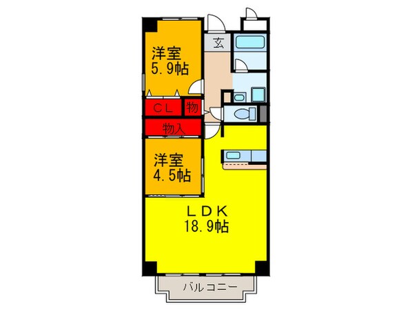 アルデール　エスパシオの物件間取画像